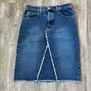 Gap 100% Cotton Button Fly Denim Skirt